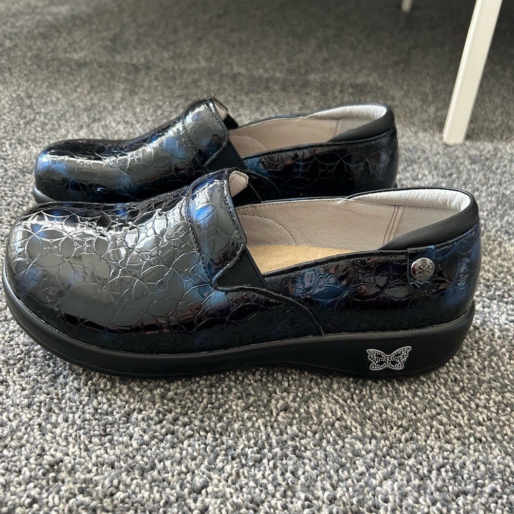 Alegria Keli Azure Leaded Glass professional shoe